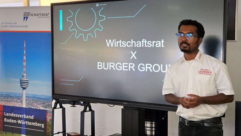 Pratyay, indischer Auszubildender der Metzgerei Lederer